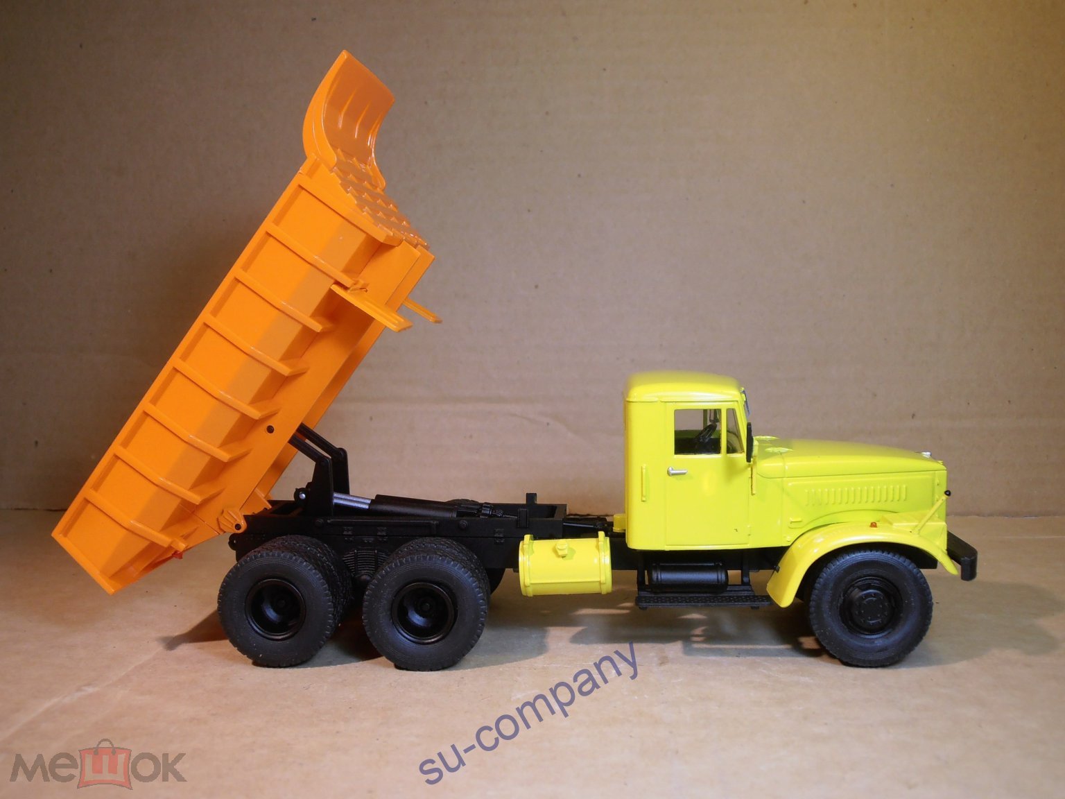 КрАЗ 256Б1 самосвал SSM1025 Оранжевый -желтый SSM ССМ 1:43 металл Truck  KRAZ редкость РАРИТЕТ RARE !