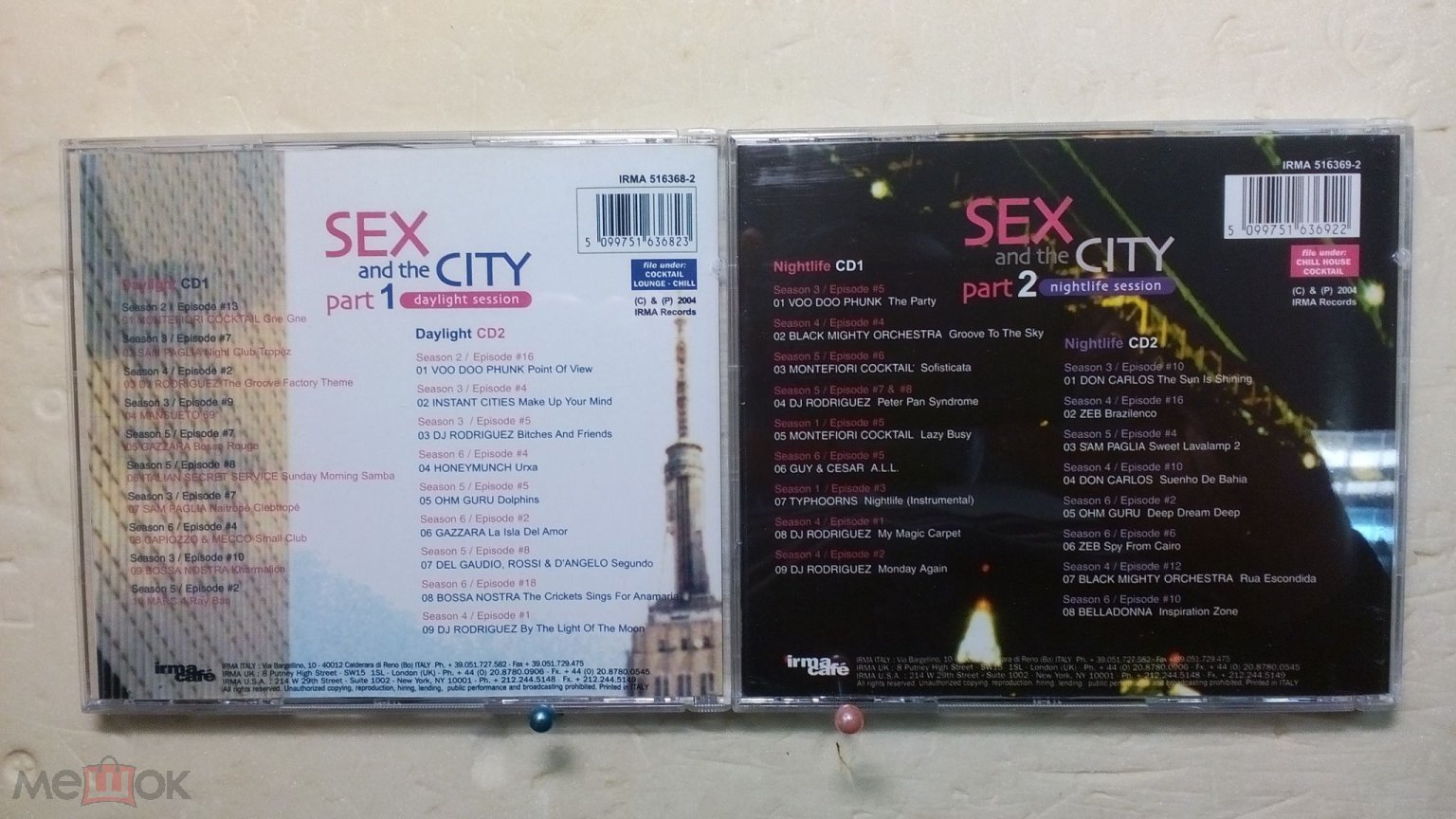 SEX AND THE CITY - PART 1-2 2004 2CD (Russia). Продается одним лотом-2  диска.