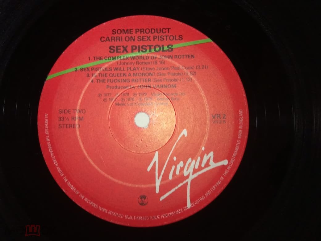 Sex Pistols – Some Product - Carri On Sex Pistols (Virgin – VR2) England  1989 Vinyl-LP