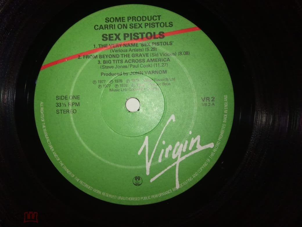 Sex Pistols – Some Product - Carri On Sex Pistols (Virgin – VR2) England  1989 Vinyl-LP