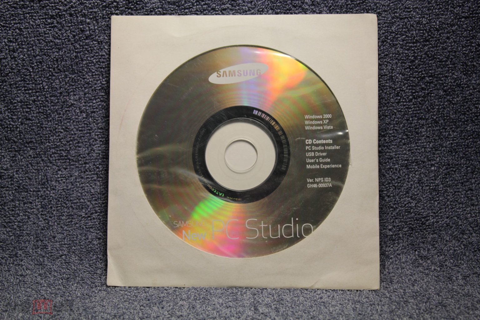 Компакт-диск установочный Windows 2000 XP Vista CD content Samsung New PC  Studio Программное обеспеч