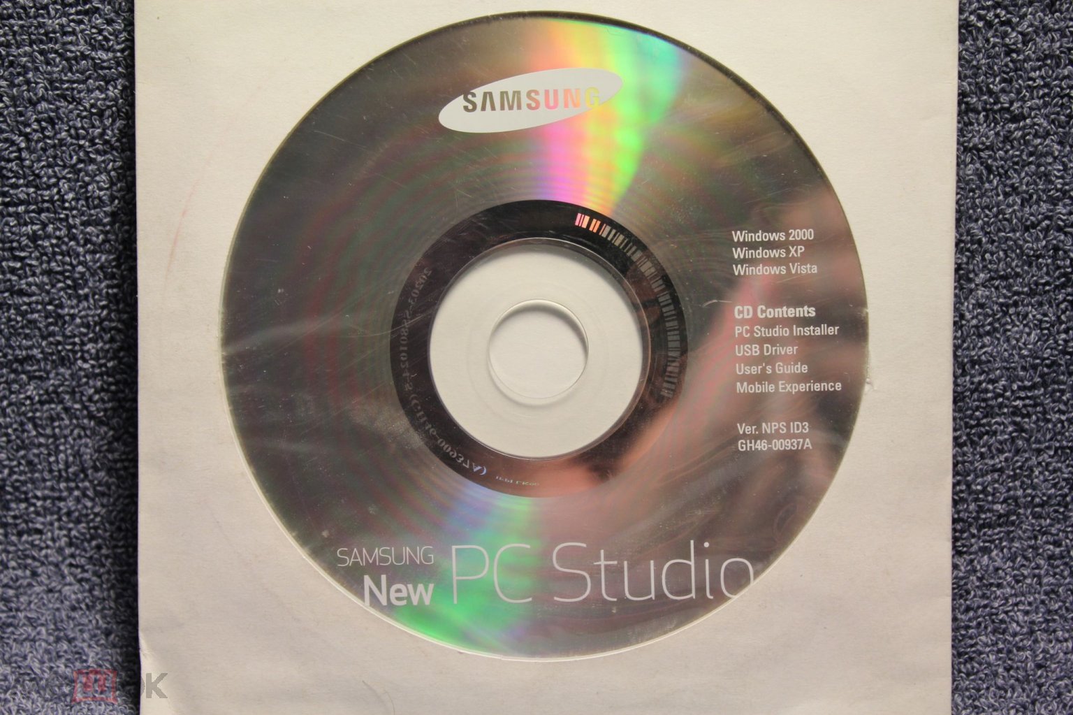 Компакт-диск установочный Windows 2000 XP Vista CD content Samsung New PC  Studio Программное обеспеч