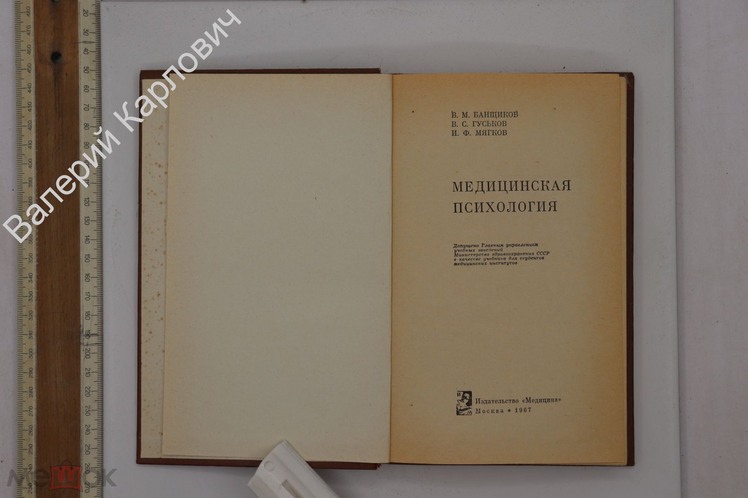 Банщиков В.Н. Гуськов В.С. и др. Медицинская психология. М. Медицина 1967г  (Б25654)