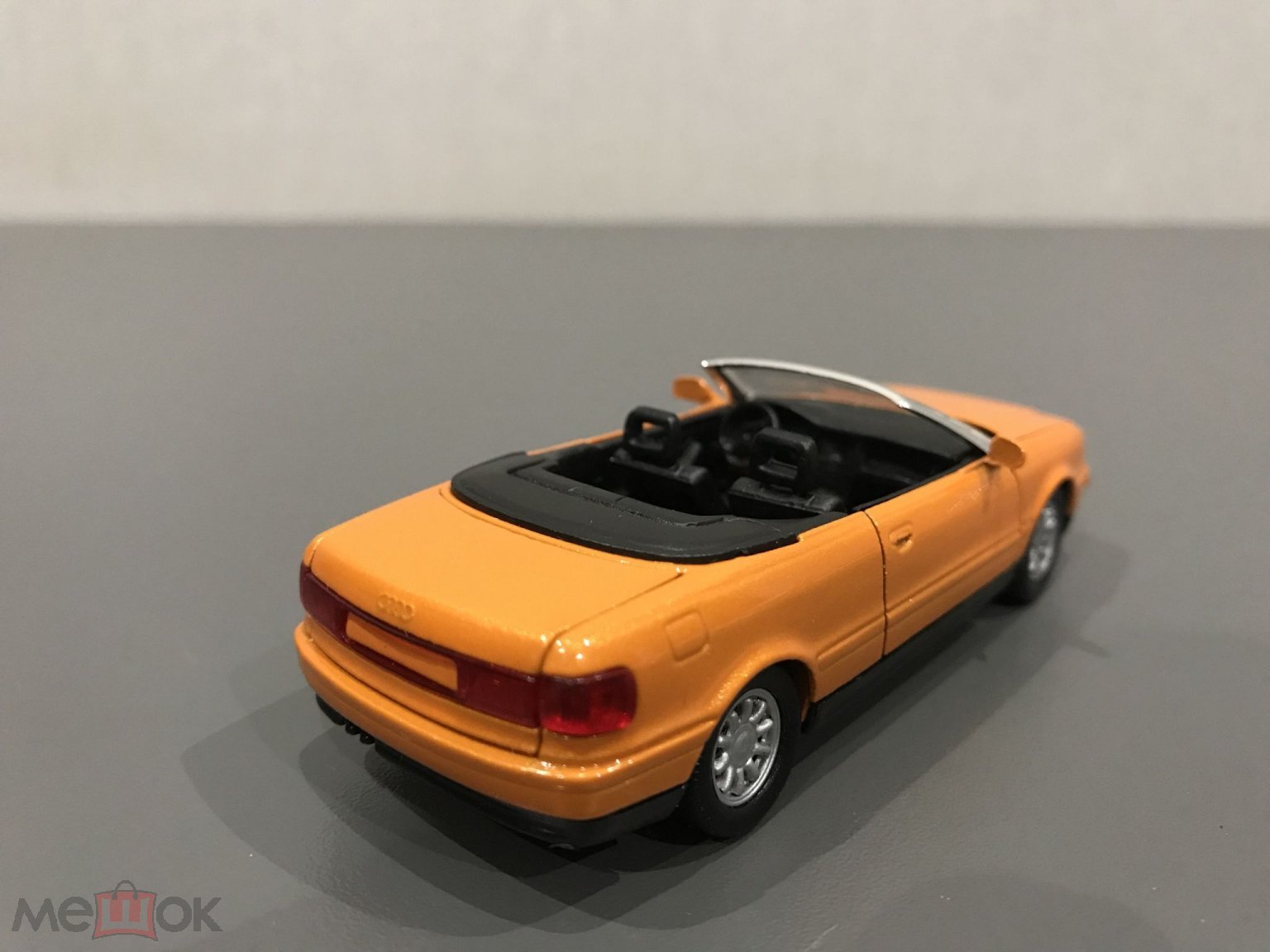 Schabak модель авто Audi 80 Cabrio B4 кабриолет оранжевый масштаб 1:43 без  коробки