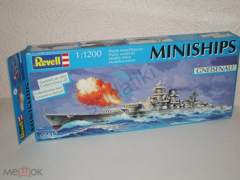 Revell линейный корабль Gneisenau 1/1200 сборная модель 06810 World of  Warships линкор крейсер