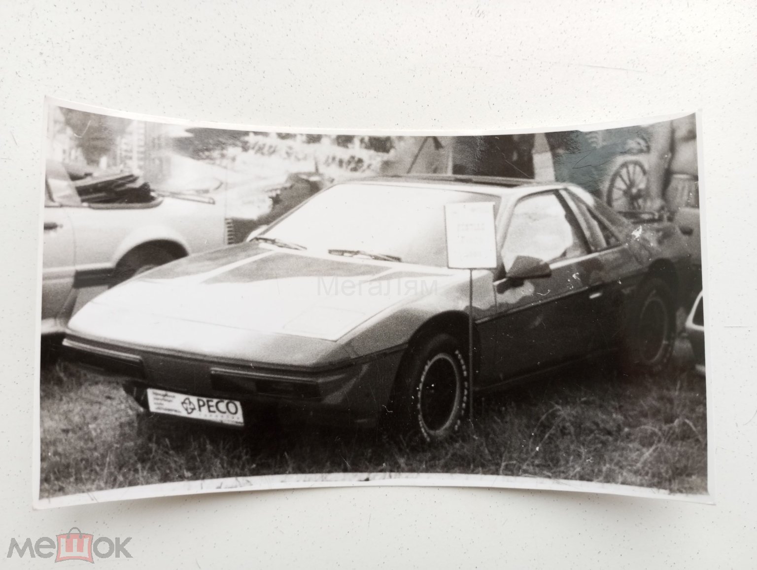 СТАРАЯ ФОТОГРАФИЯ, ФОТО - СТАРЫЙ АВТОМОБИЛЬ - РЕТРО АВТО - МАШИНА PONTIAC  FIERO 1984