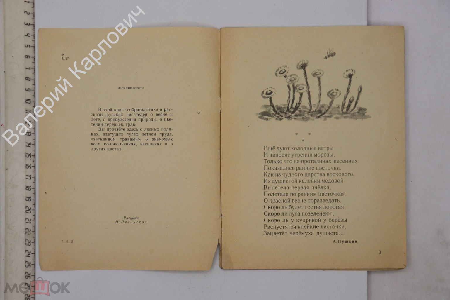 Цветы лета. Стихи и рассказы русских писателей. Рис. Н. Левинской. М. Дет.  лит. 1971 г (Б27663)