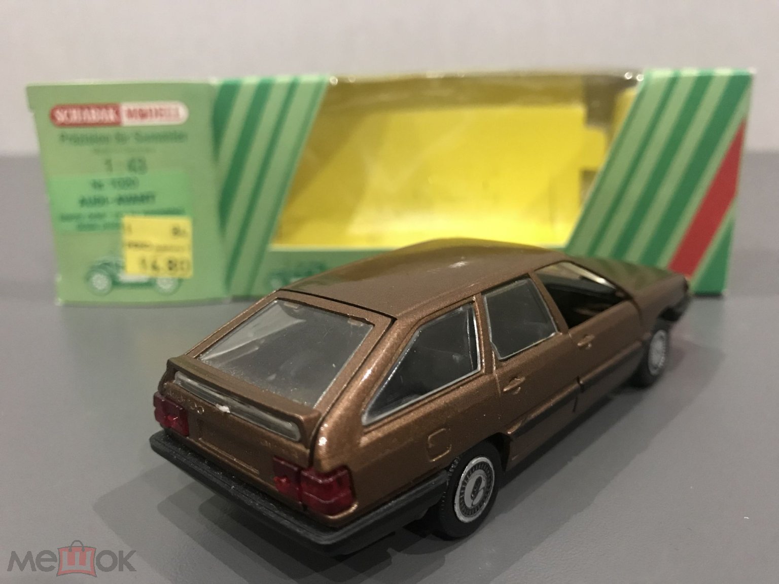 Schabak модель авто Audi 100 C3 Avant универсал коричневый масштаб 1:43