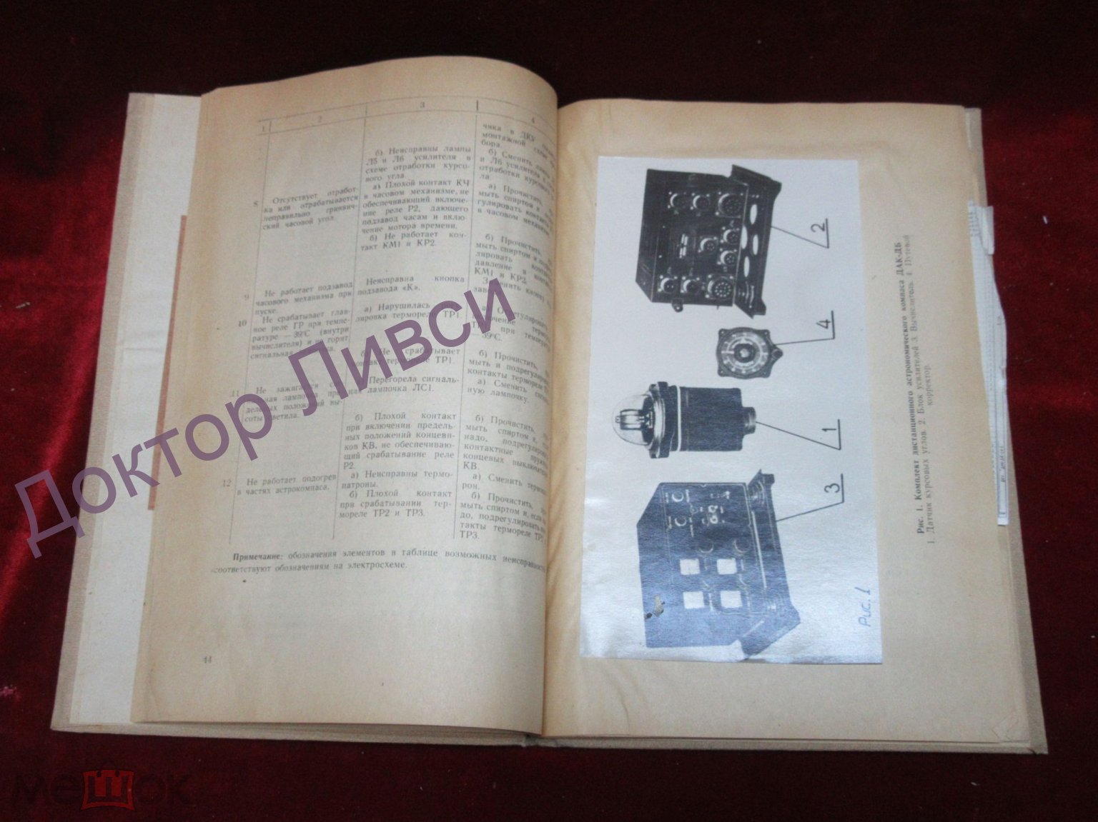 Описание дистанционного астрономического компаса ДАК-ДБ / пк-53 / Редкость!  / Техническая литература