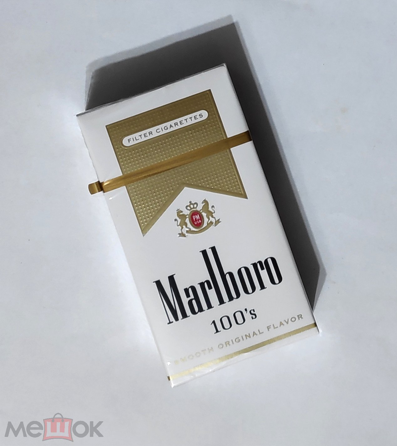 Коллекционная пачка от сигарет Marlboro 100s Мальборо США Оригинал  внутренний рынок Отл. сохр