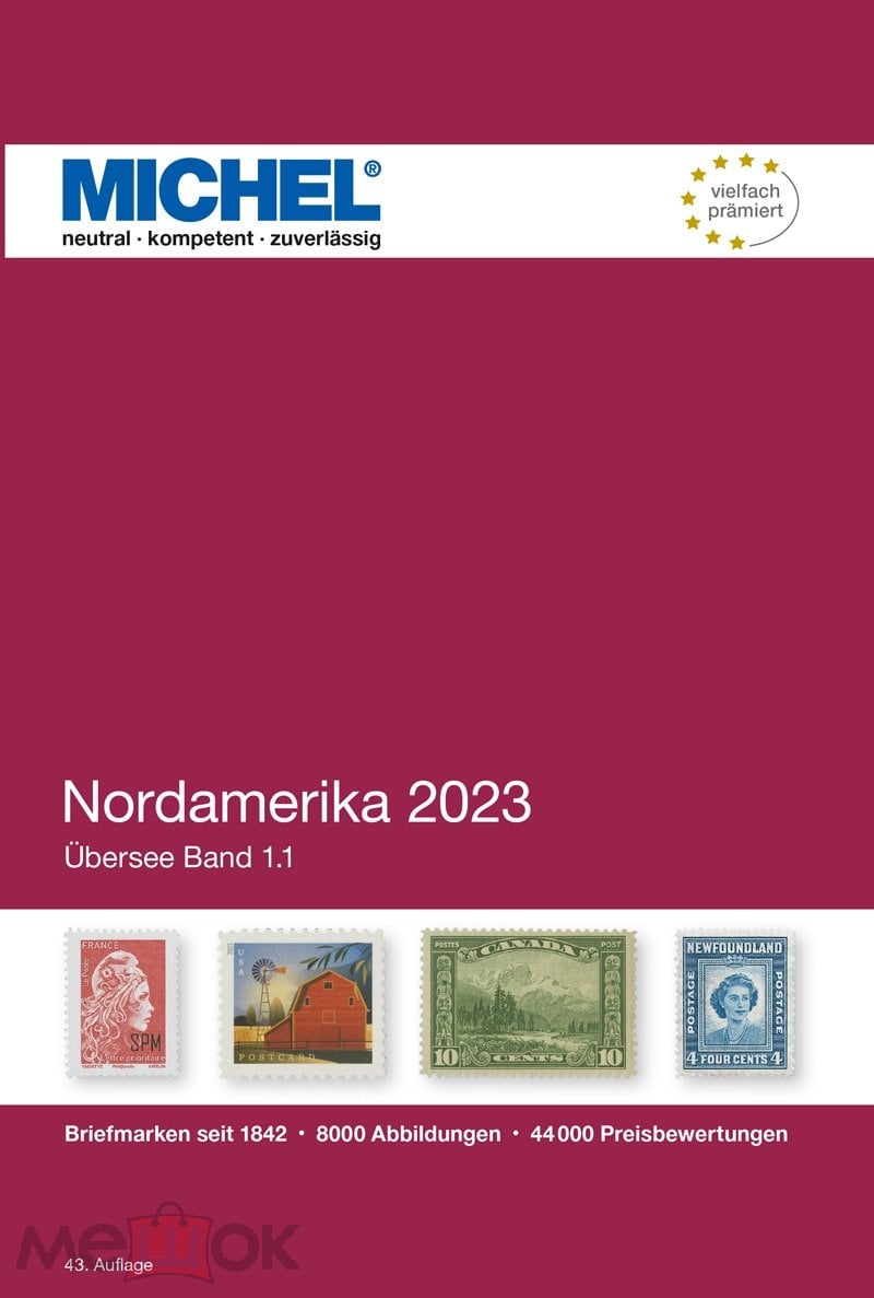 НОВИНКА! Каталог марок Михель 2023 Северная Америка - MICHEL 2023  Nordamerika PDF Band 1.1. + BONUS