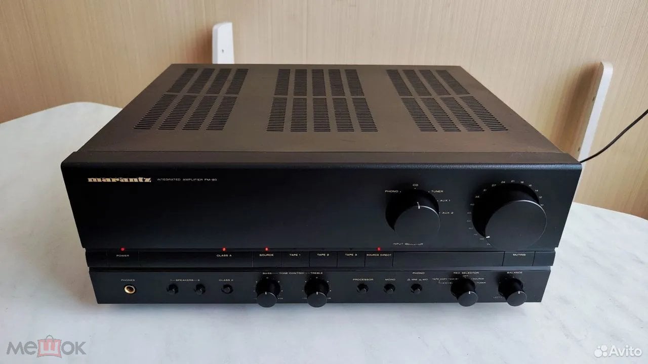 Marantz PM 80 стерео усилитель, 220 В , в отличном состоянии (торги  завершены #308061254)