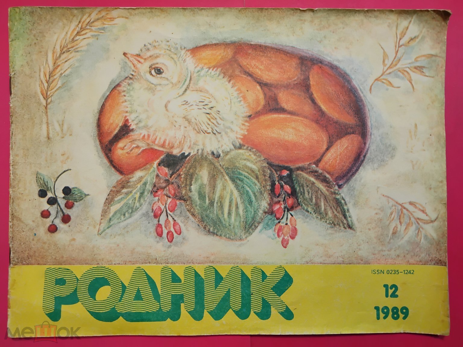 Детский журнал СССР. Родник. 1989 г. Номер 12. Изд-во Душанбе. на Мешке  (изображение 1)