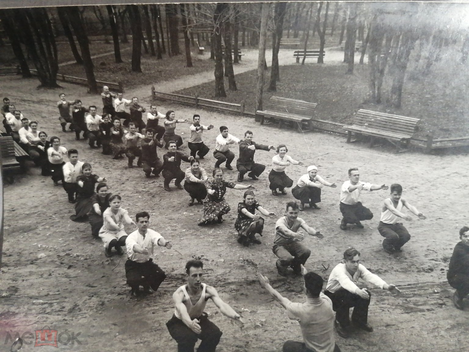 Спорт, физкультурники, атлет 1940г. Покров. Штамп, подпись. Дом отдыха.  Владимирская ФЦ5