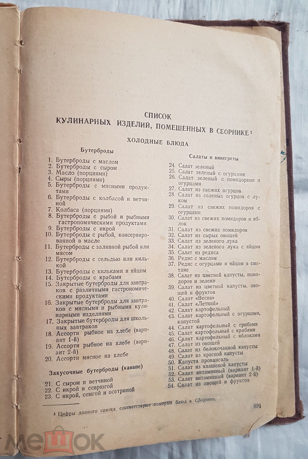 Сборник рецептур блюд и кулинарных изделий для предприятий общественного  питания 1955