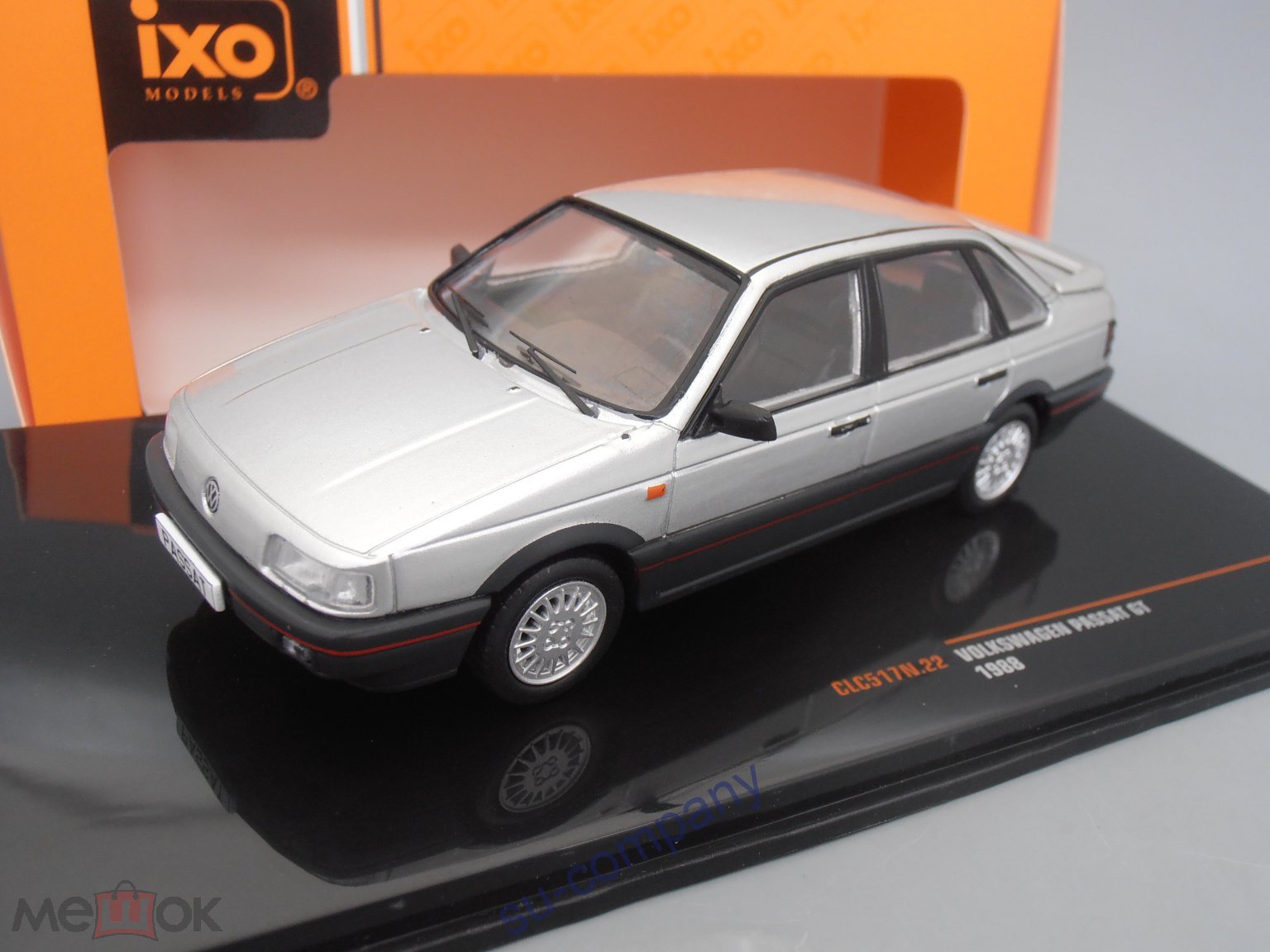 VW VOLKSWAGEN Passat B3 GT 1988 Silver 1:43 metal IXO IST металл  Фольксваген Пассат Б3 VAG CLC517