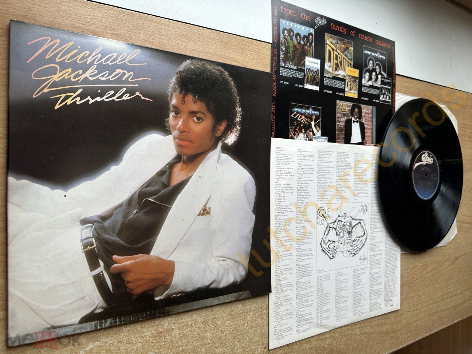 Michael Jackson ‎– Thriller - LP - Epic ‎– EPC 85930 - ОРИГИНАЛ HOLLAND  1982 MINT- от 1 р