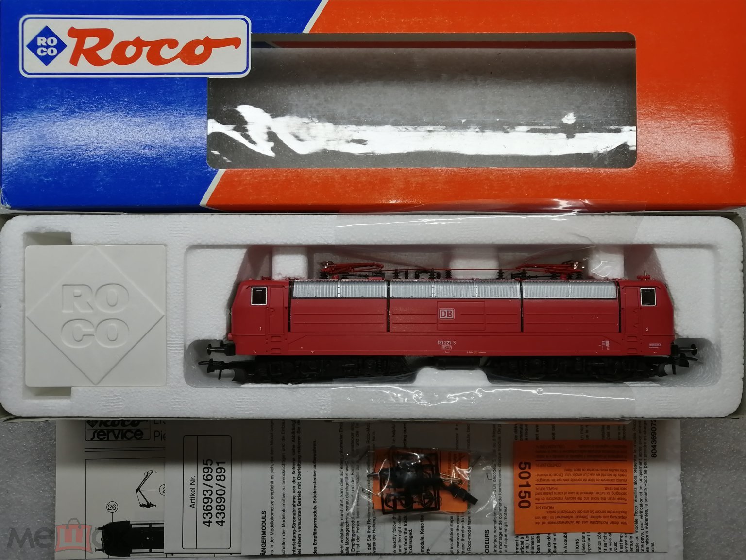 ROCO 43695 BR181 Электровоз 4-осный 1:87/HO/16,5 мм