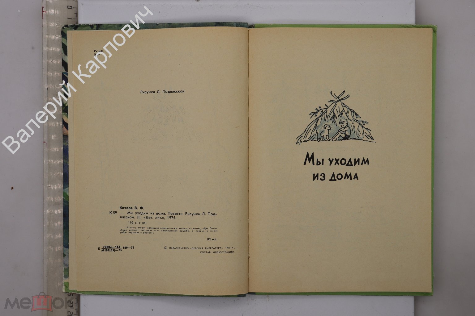 Козлов В. Мы уходим из дома. Худ. Л. Подлясская. Л. Детская литература.  1975 г (Б30365)