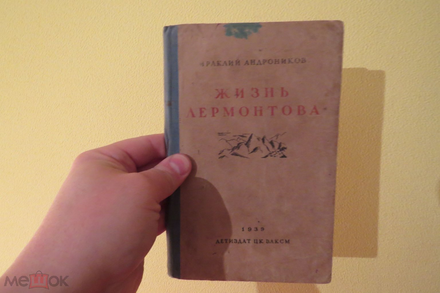 ЖИЗНЬ ЛЕРМОНТОВА ДЕТИЗДАТ ЦК ВЛКСМ 1939 ИРАКЛИЙ АНДРОНИКОВ ШКОЛЬНАЯ  БИБЛИОТЕКА