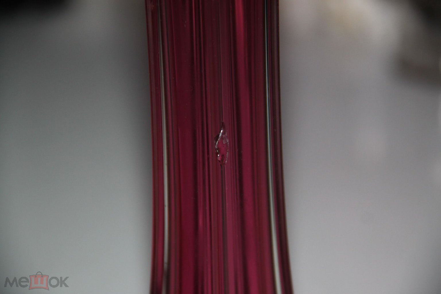Парные вазы ВАЗА БЕРЦОВАЯ КОСТЬ стекло цвета рубин Шлифованное дно МАЛЬЦОВ 19 век